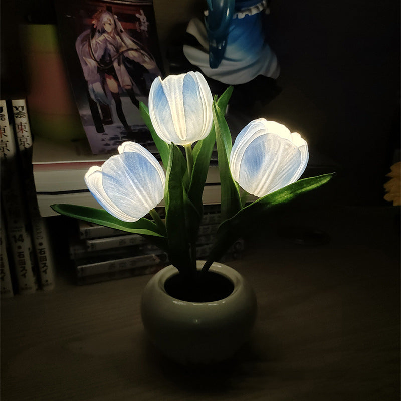 🌷✨ Echte-Touch-Tulpen-LED-Lampe: Sanftes Licht & stylische Deko für ein gemütliches Zuhause! 💡🌿