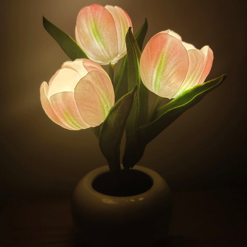🌷✨ Echte-Touch-Tulpen-LED-Lampe: Sanftes Licht & stylische Deko für ein gemütliches Zuhause! 💡🌿