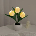 🌷✨ Echte-Touch-Tulpen-LED-Lampe: Sanftes Licht & stylische Deko für ein gemütliches Zuhause! 💡🌿