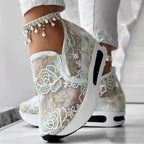 🌴Sommerangebote🌴 Sommerliche Mesh-Stickerei-Loafer