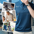 Herren lockeres, kühles und atmungsaktives Hemd mit Kragen