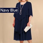 🔥50% Rabatt👗Midikleid im Lagen-Look in großen Größen