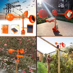 Fågelskrämmare med reflex och vindspinner med ljud