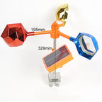 Fågelskrämmare med reflex och vindspinner med ljud