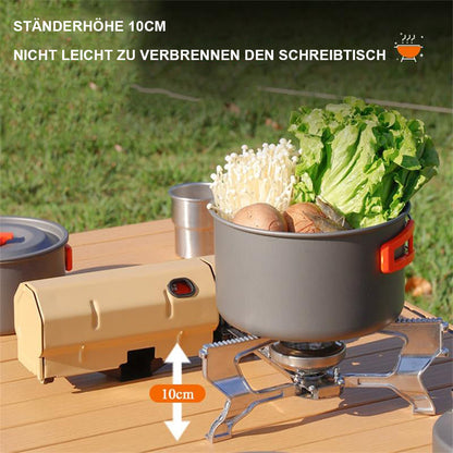 🔥🏕️ Klappbarer Campingherd – rostfrei & kompakt 🍳🔥 50% RABATT! Ideal für Picknick & Outdoor-Küche.