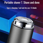 Mini Portable Rechargeable Waterproof Razor