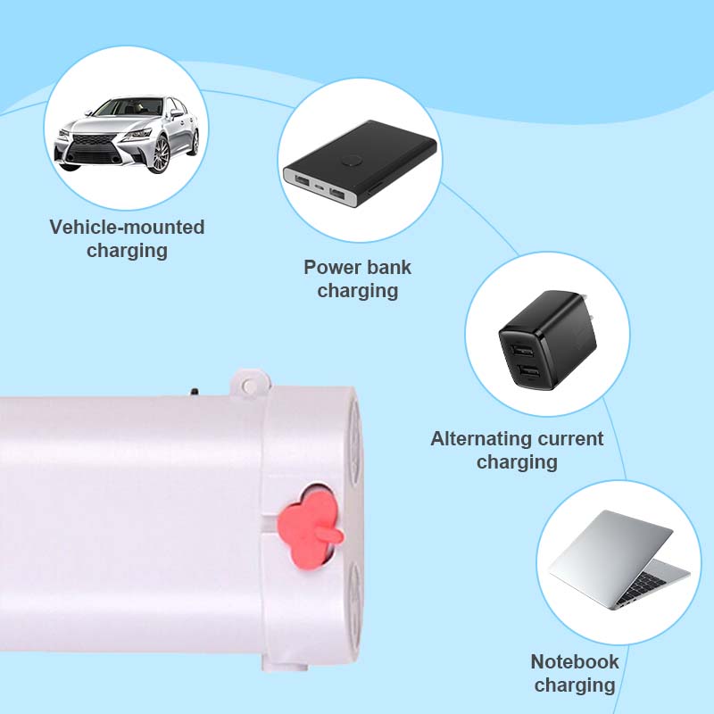 Multifunktionale tragbare Angelpumpe mit LED