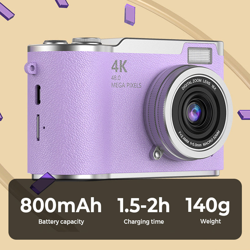 📸🎥 4K HD Klappdisplay-Digitalkamera – Autofokus, 16X Digitalzoom ✨🎬 für Vlogs & professionelle Fotos, einfache Bedienung, sofort teilbar.