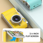📸🎥 4K HD Klappdisplay-Digitalkamera – Autofokus, 16X Digitalzoom ✨🎬 für Vlogs & professionelle Fotos, einfache Bedienung, sofort teilbar.