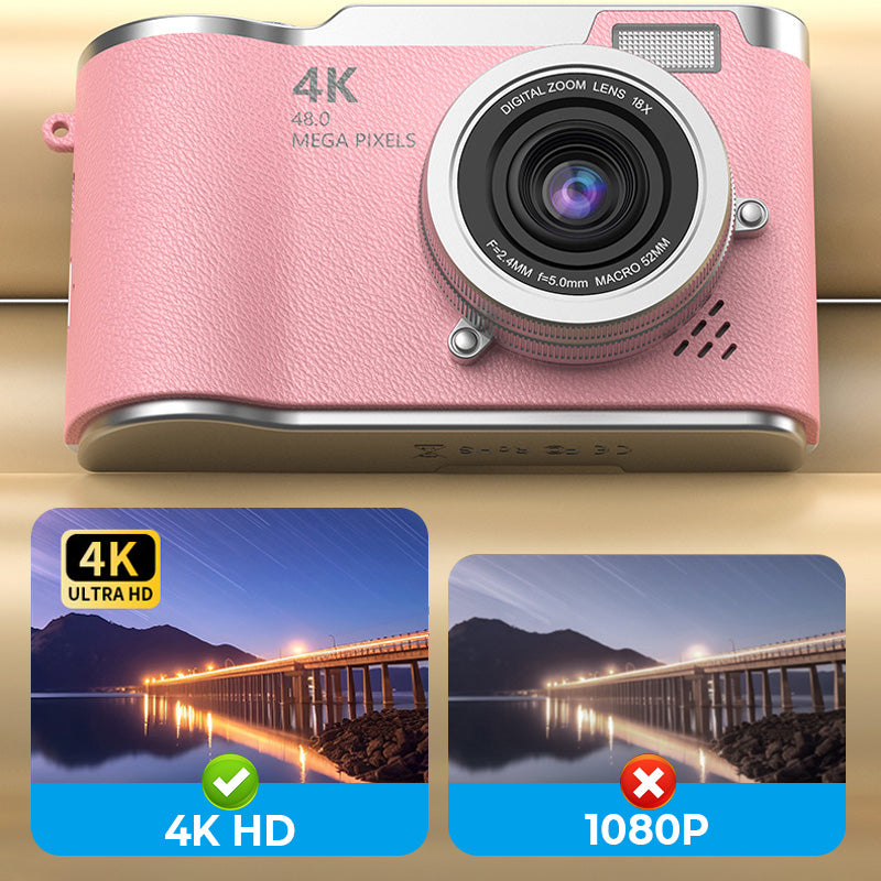 📸🎥 4K HD Klappdisplay-Digitalkamera – Autofokus, 16X Digitalzoom ✨🎬 für Vlogs & professionelle Fotos, einfache Bedienung, sofort teilbar.