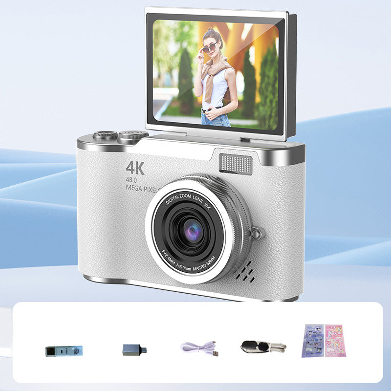 📸🎥 4K HD Klappdisplay-Digitalkamera – Autofokus, 16X Digitalzoom ✨🎬 für Vlogs & professionelle Fotos, einfache Bedienung, sofort teilbar.