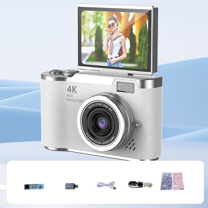 📸🎥 4K HD Klappdisplay-Digitalkamera – Autofokus, 16X Digitalzoom ✨🎬 für Vlogs & professionelle Fotos, einfache Bedienung, sofort teilbar.