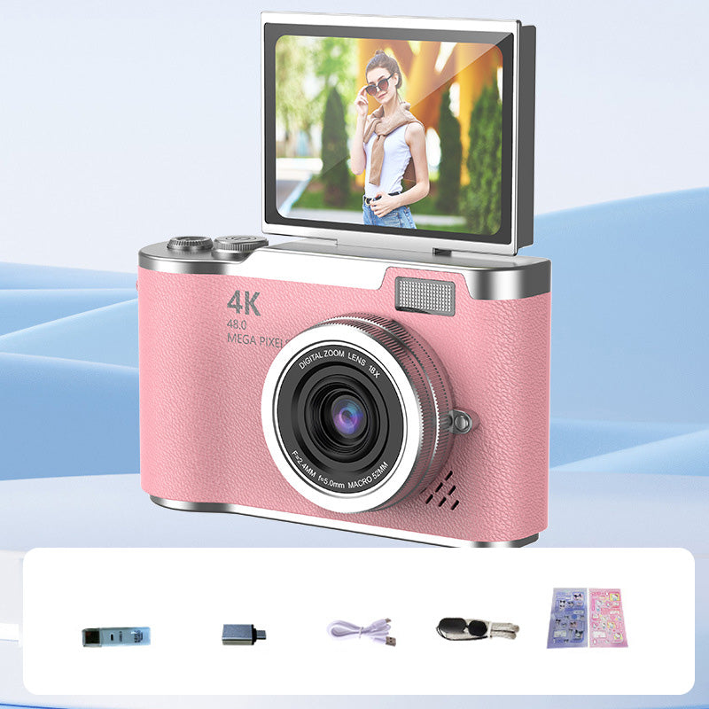 📸🎥 4K HD Klappdisplay-Digitalkamera – Autofokus, 16X Digitalzoom ✨🎬 für Vlogs & professionelle Fotos, einfache Bedienung, sofort teilbar.