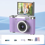 📸🎥 4K HD Klappdisplay-Digitalkamera – Autofokus, 16X Digitalzoom ✨🎬 für Vlogs & professionelle Fotos, einfache Bedienung, sofort teilbar.