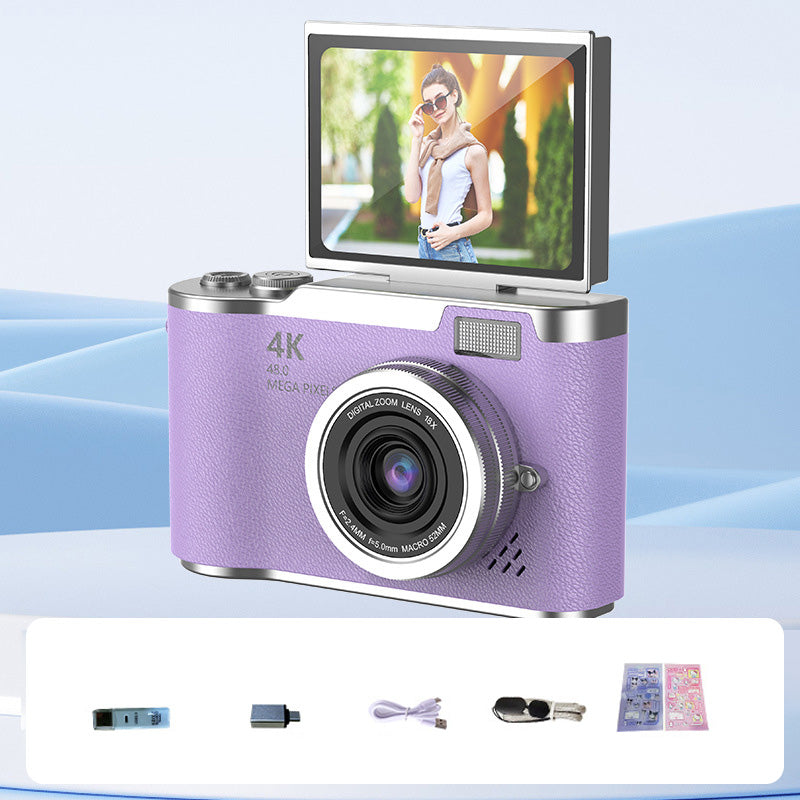 📸🎥 4K HD Klappdisplay-Digitalkamera – Autofokus, 16X Digitalzoom ✨🎬 für Vlogs & professionelle Fotos, einfache Bedienung, sofort teilbar.