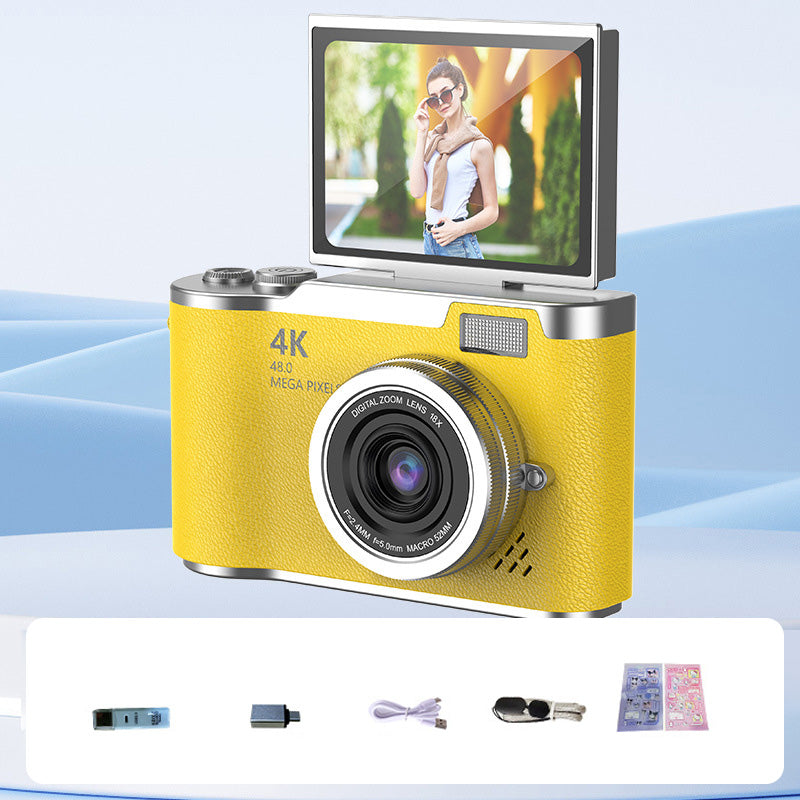 📸🎥 4K HD Klappdisplay-Digitalkamera – Autofokus, 16X Digitalzoom ✨🎬 für Vlogs & professionelle Fotos, einfache Bedienung, sofort teilbar.