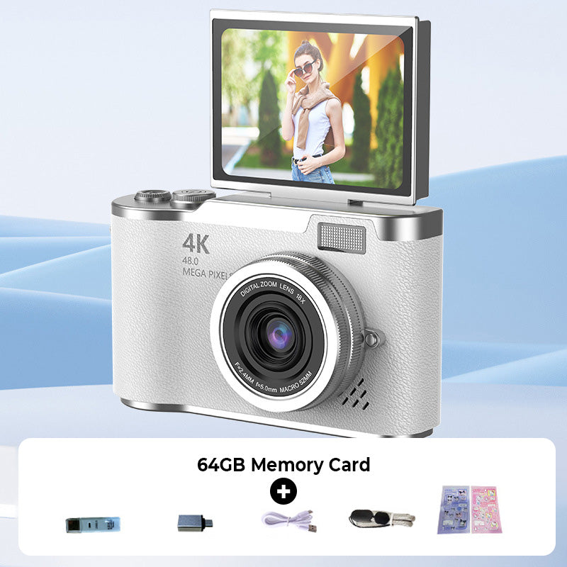 📸🎥 4K HD Klappdisplay-Digitalkamera – Autofokus, 16X Digitalzoom ✨🎬 für Vlogs & professionelle Fotos, einfache Bedienung, sofort teilbar.