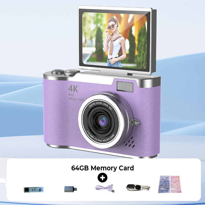 📸🎥 4K HD Klappdisplay-Digitalkamera – Autofokus, 16X Digitalzoom ✨🎬 für Vlogs & professionelle Fotos, einfache Bedienung, sofort teilbar.