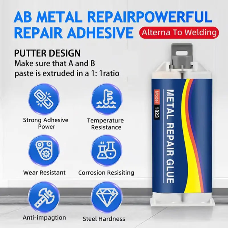 🧰🔧 Hochleistungs-Industrieklebstoff 2er-Pack (KAUFE 1, ERHALTE 1 GRATIS)! 🔥💪 Schnellhärtend, hitze- & schlagfest für Metall, Holz, Kunststoff & mehr. Ideal für professionelle Reparaturen!