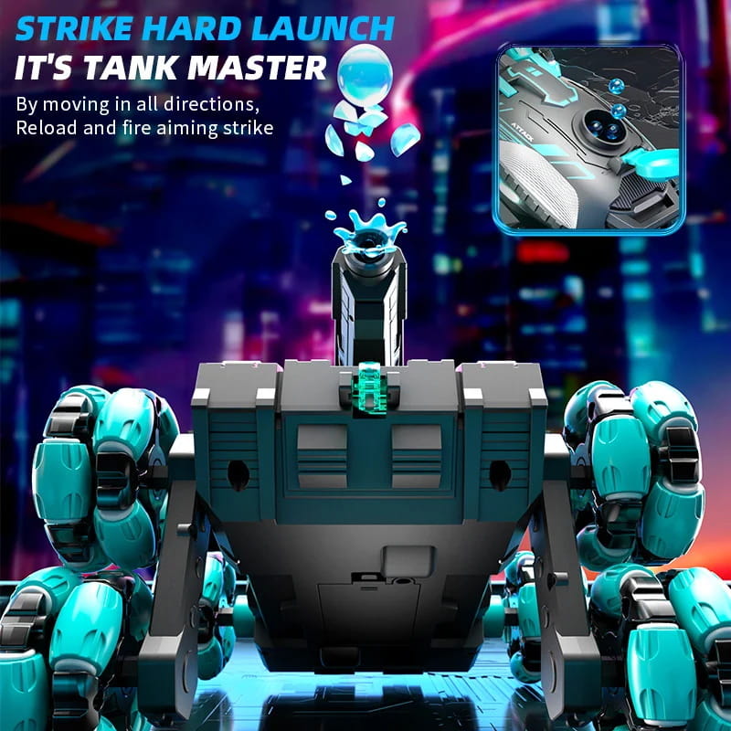 📢📢58% RABATT!!! 🎅🚗 Ferngesteuerter sechsrädriger Panzer - transformierbar für die Schlacht 🎮