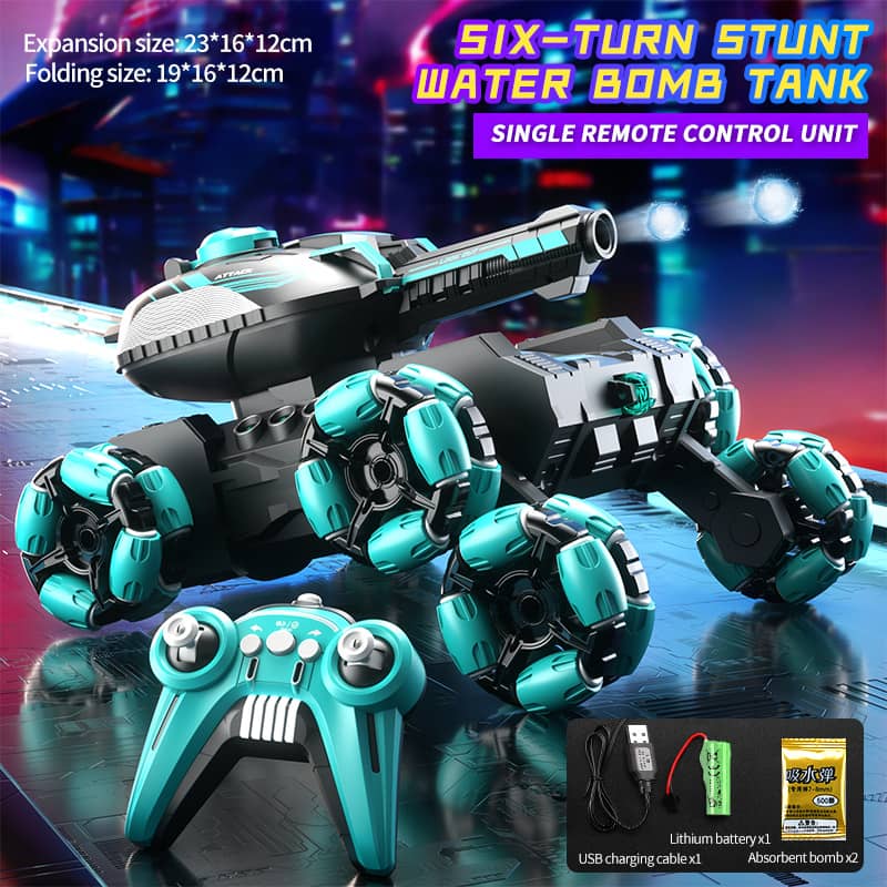 📢📢58% RABATT!!! 🎅🚗 Ferngesteuerter sechsrädriger Panzer - transformierbar für die Schlacht 🎮