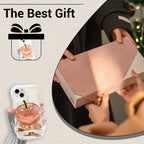 Transparente Handyhülle mit Apfelmuster für iPhone 16/15/14/13/12/11 Serie