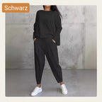 🔥💞 2-teiliges Langarm-Set: weicher Rundhals-Pullover & Hose, langlebig, vielseitig kombinierbar für jeden Tag 💞🔥
