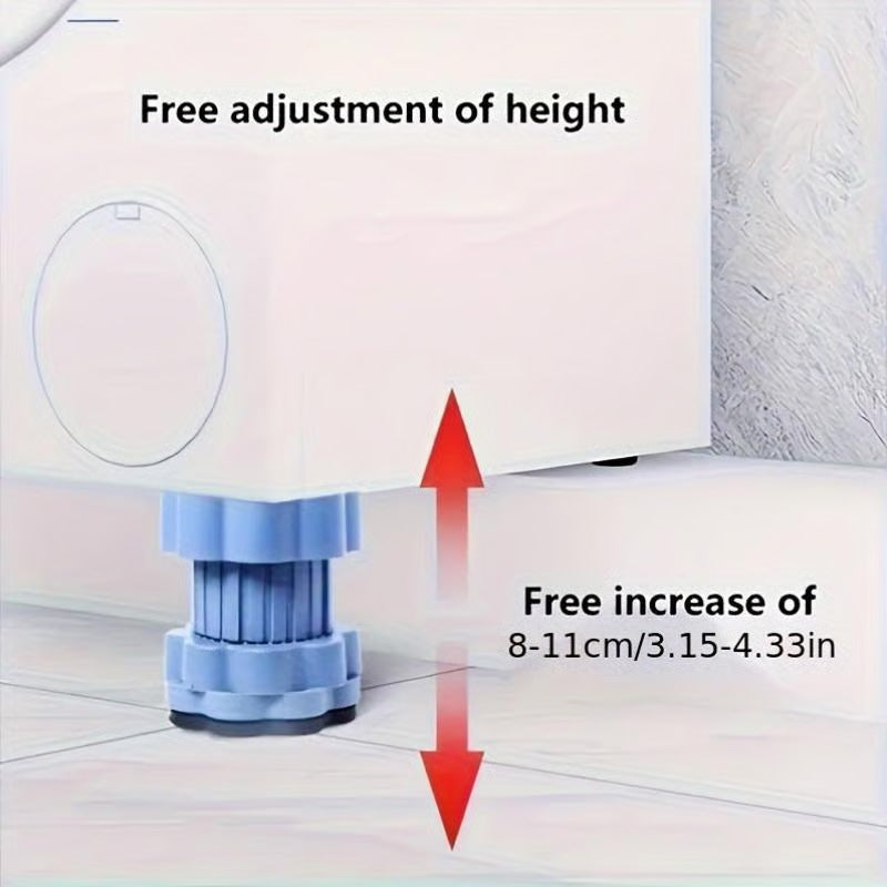 🔧📦 Universelle Waschmaschinen-Basis: Höhenverstellbare Erhöhungspolster für perfekte Ergonomie & Stabilität! 🌟🛠️ Mehr Komfort, weniger Vibration – einfach montiert & langlebig.