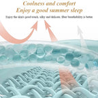 Waschbares, eiskaltes, atmungsaktives Sommer-Steppbett 4-teiliges Set