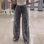 👖🌸 Gespleißte Spitzen-Jeans: Nachhaltiger Komfort & eleganter Style für den Sommer! 👗💃 50% Rabatt – Jetzt zugreifen!