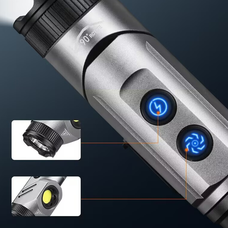 1500 Lumen 90-Grad-Taschenlampe mit Magnetfuß