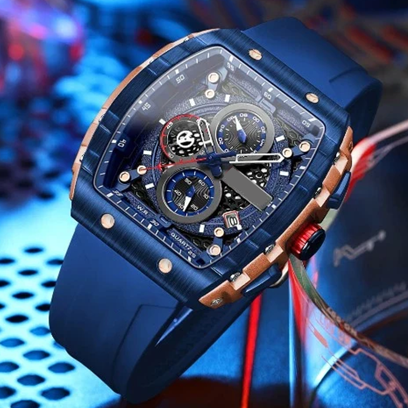 🔥Cyberpunk-Stil im futuristischen Design⌚Multifunktionale Herren-Quarzuhr【kostenloser Versand】