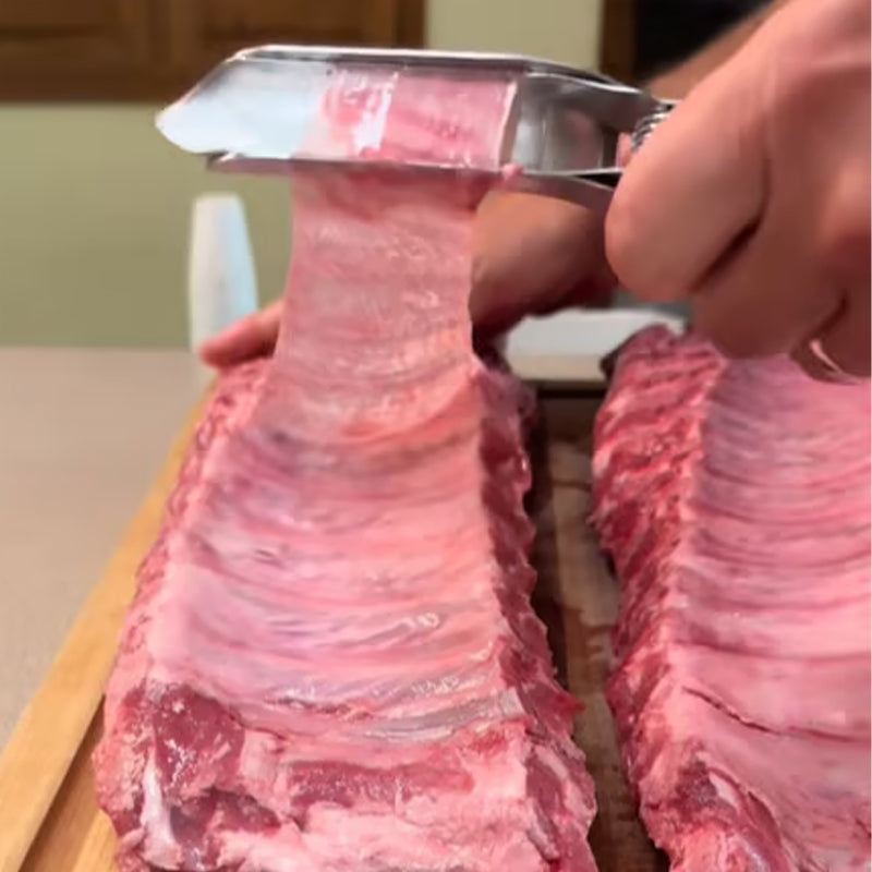 Edelstahl-Schäler für BBQ-Rippchen