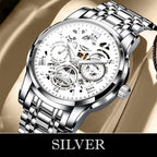 ⌚️💦 Herren-Automatikuhr mit Skelett-Dial: Wasserdicht, alltagstauglich & langlebig. Präzision sichtbar – für Abenteuer & Business! 💎🔧