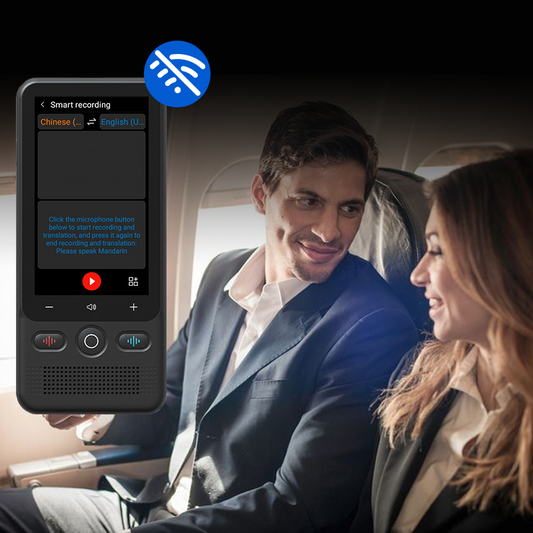 📢📢 60 % RABATT!! ⏰📲 Tragbares 2-in-1-Übersetzungsgerät – Echtzeitübersetzung, 🌍 138 Offline-Sprachen, 🔋 Extrem lange Akkulaufzeit | Perfekt für Weltreisende ✈️