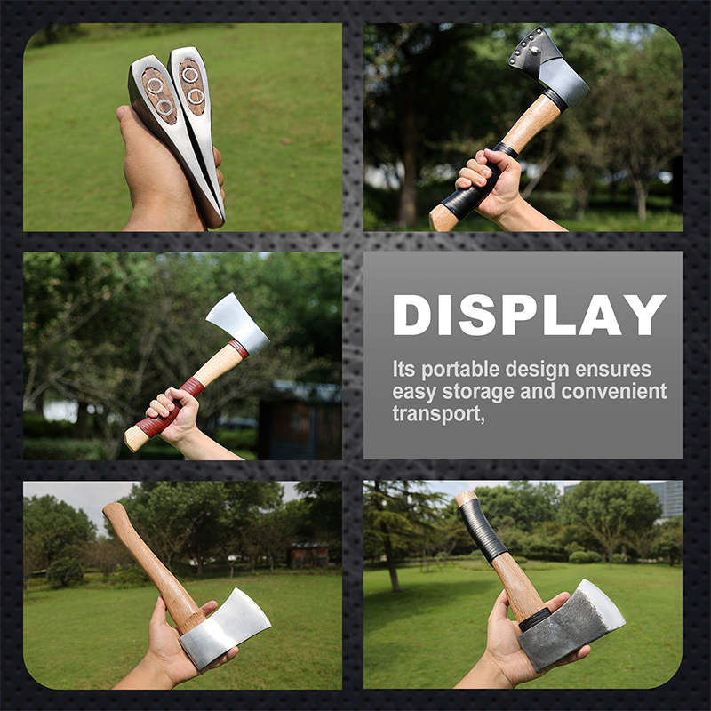 Robuste Axt mit Holzgriff