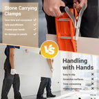 Zweihändige Steintrageklammern