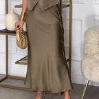 🌸Neu eingetroffen - 50 % Rabatt💖 Elegantes ärmelloses Top- und Rock-Set für Damen