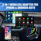 🚗📱 2-in-1 Wireless Adapter: Kabellos Auto-Connect für iPhone & Android – Fahrsicherheit & Freiheit genießen! 🔋🎉