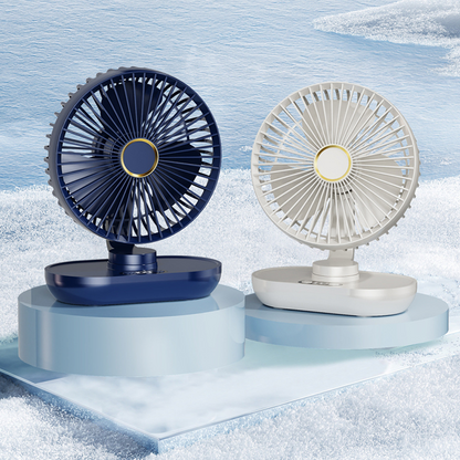 Tragbarer wiederaufladbarer Tischventilator mit oszillierender Funktion