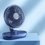 Tragbarer wiederaufladbarer Tischventilator mit oszillierender Funktion