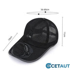 🧢☀️ LIMITIERTES ANGEBOT: 50% RABATT! ⚡🌀 Baseballkappe mit Solarventilator – 360° drehbar, 16h Laufzeit, UPF50+ – ideal für Garten, Wandern & heiße Tage