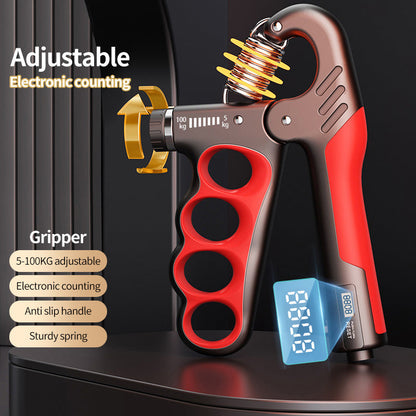 💪🔥 Verstellbarer Handtrainer mit digitalem Zähler – präzises Training für Kraft und Ausdauer zu Hause! 💯✨ Starker Griff, messbare Erfolge.