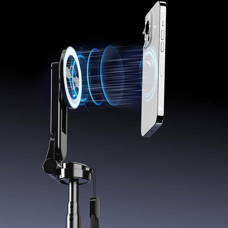 📢📅 50% Rabatt! Multifunktionaler magnetischer 4-in-1-Selfie-Stick ⚡🤳 360° Drehung + Stativ für Vlogs & Reisen