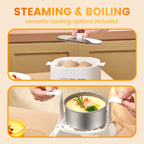 🥚🎁 Mini-Eierkocher mit Smart Touch – 6-in-1 Multifunktion, energiesparend & nachhaltig ✨🔥 Perfekt für Frühstück und Kochen！