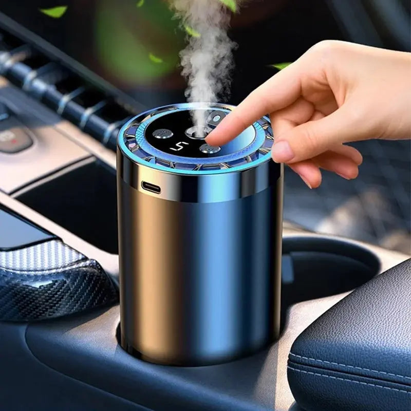 🚗✨ Auto-Duftspender mit Smart Start – Verwandelt Ihren Fahrzeuginnenraum sofort in eine Wohlfühloase! 🌿💧 5-stufige Nano-Zerstäubung, 300% intensivere Aromen – natürlich und anpassbar für jedes Auto. Elegantes Licht inklusive.