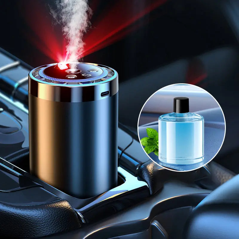 🚗✨ Auto-Duftspender mit Smart Start – Verwandelt Ihren Fahrzeuginnenraum sofort in eine Wohlfühloase! 🌿💧 5-stufige Nano-Zerstäubung, 300% intensivere Aromen – natürlich und anpassbar für jedes Auto. Elegantes Licht inklusive.