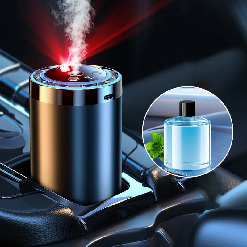 🚗✨ Auto-Duftspender mit Smart Start – Verwandelt Ihren Fahrzeuginnenraum sofort in eine Wohlfühloase! 🌿💧 5-stufige Nano-Zerstäubung, 300% intensivere Aromen – natürlich und anpassbar für jedes Auto. Elegantes Licht inklusive.