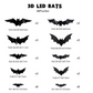 🎁50% RABATT🦇Halloween 3D-beleuchtete Fledermäuse