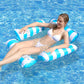 Inflatable Stripe Pool Float Lounge Chair